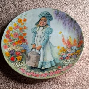 John McClelland's Mother Goose Series Collector Plate "Mary, Mary"